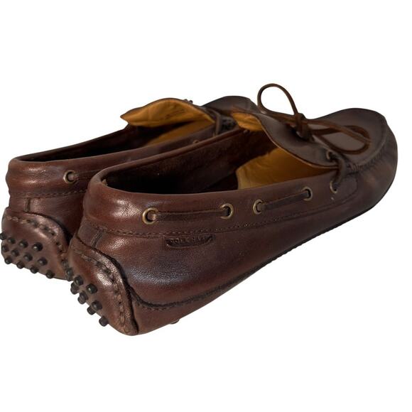 Cole Haan Grant Canoe Camp Moc Mens Sz 8 M Slip On Loafer Moro Brown Leather EUC - Picture 15 of 16